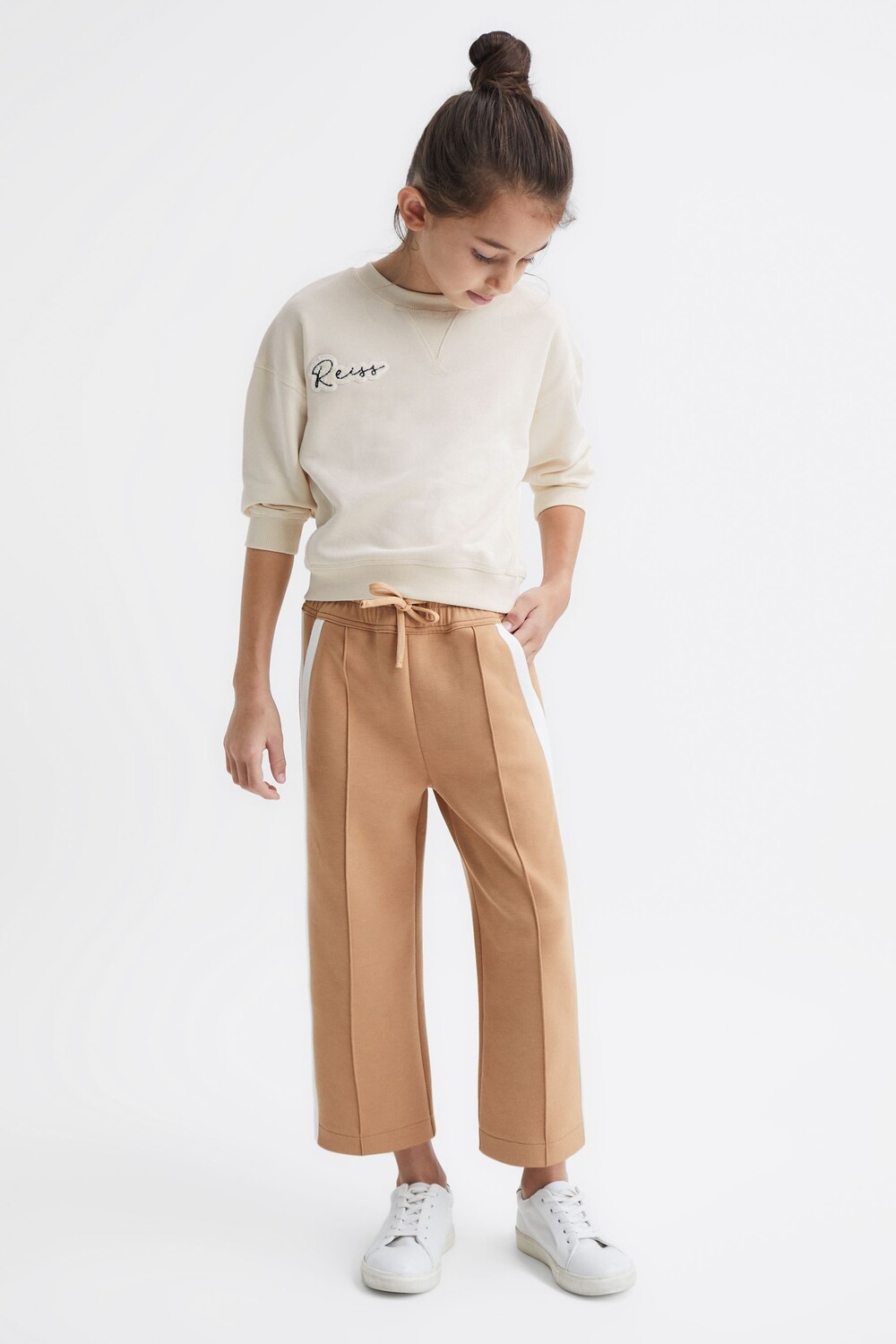 

Полосатые брюки из джерси Tegan по бокам Reiss