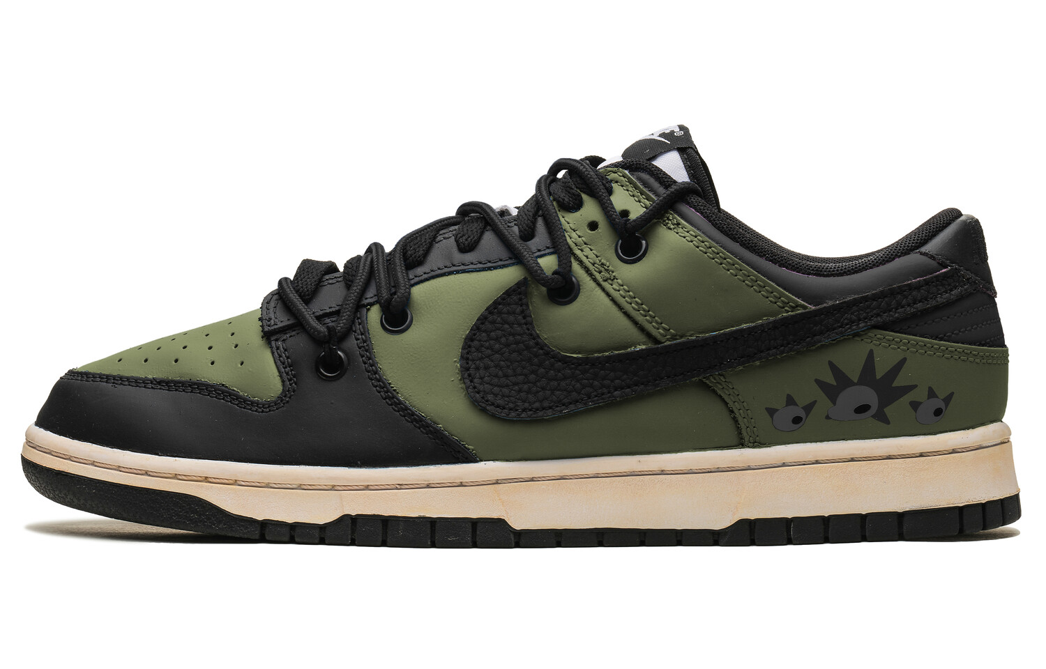 

Кроссовки Nike Dunk Skateboarding Shoes Unisex Low-top Green/black, хаки