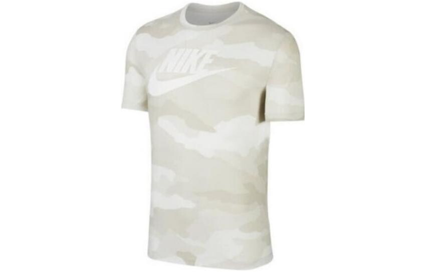 

Футболка унисекс белая камуфляжная Nike, белый