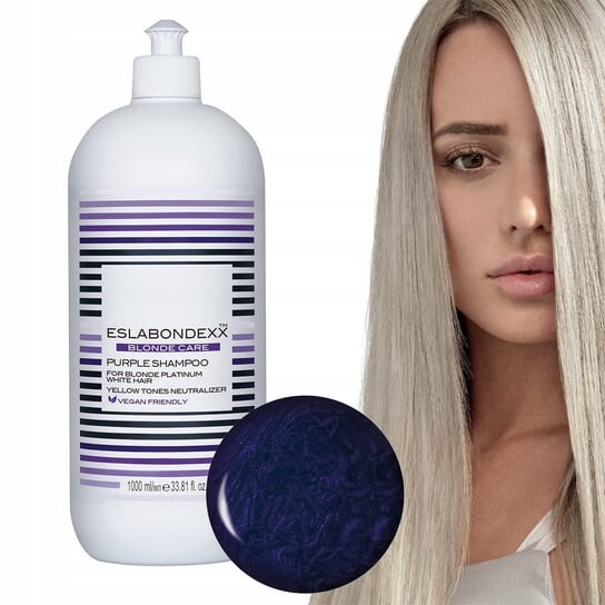 

Шампунь для волос, нейтрализующий желтые тона, 1000 мл Eslabondexx, Blonde Care Purple Shampoo