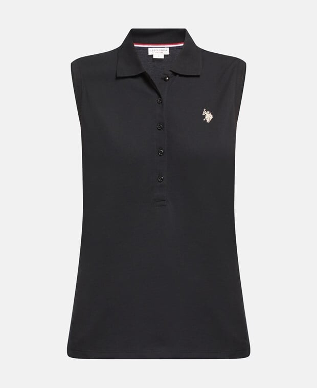 

Рубашка-поло без рукавов ORGANIC U.S. Polo Assn., черный