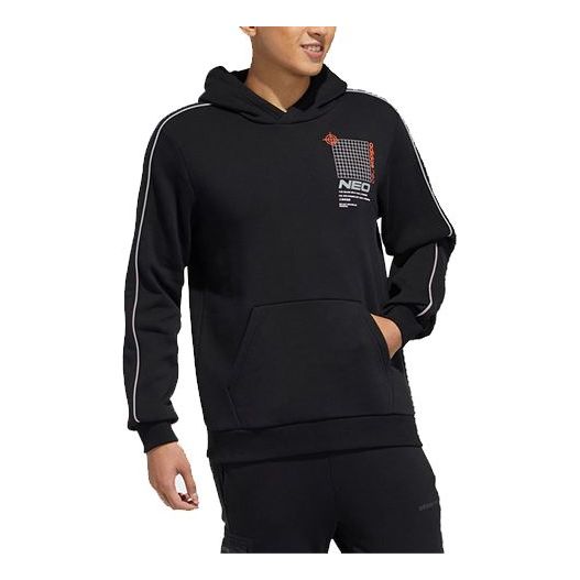 Толстовка Men's adidas neo Casual Sports Black Pullover, черный