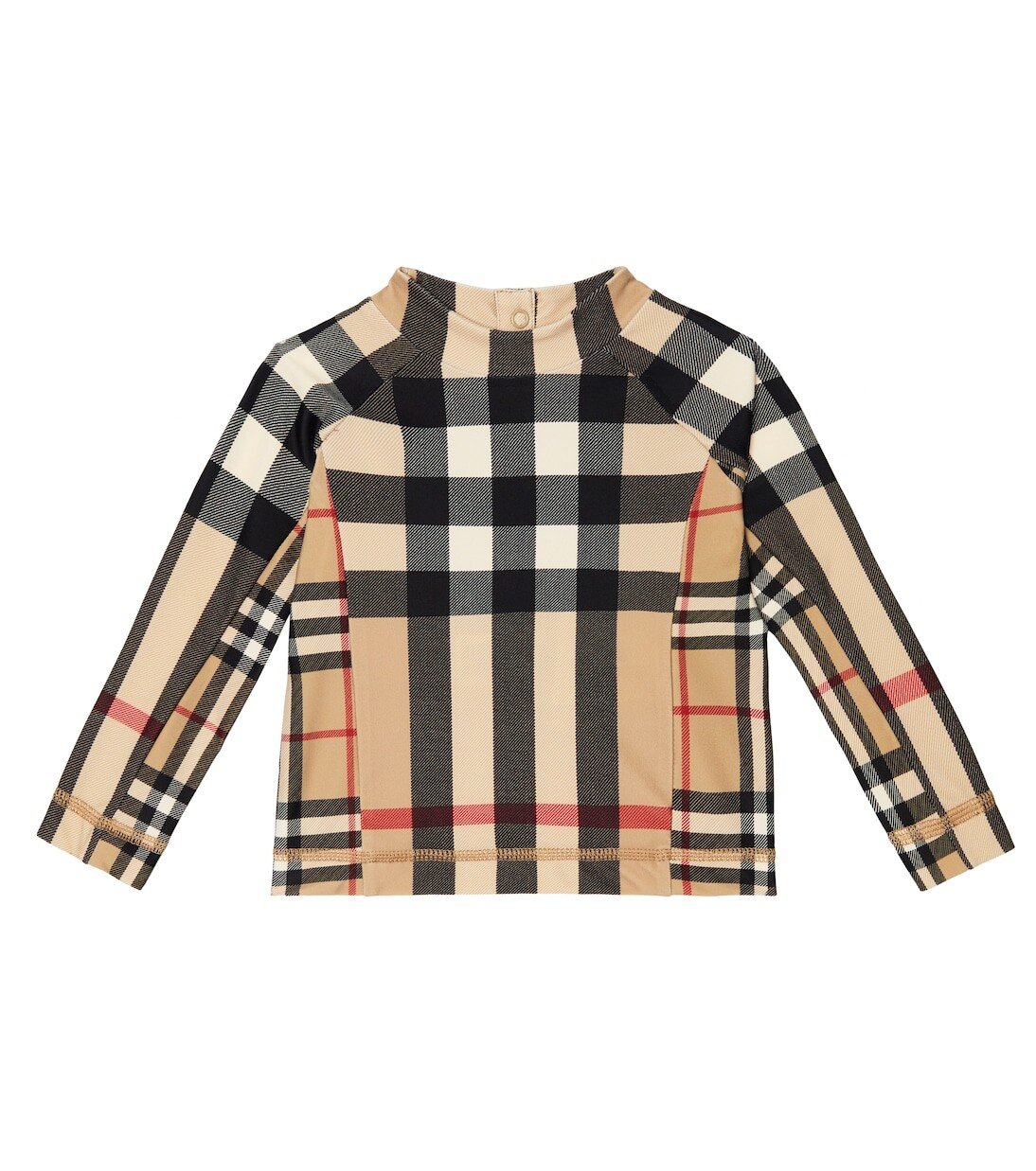 

Рашгард в клетку baby vintage Burberry Kids, мультиколор