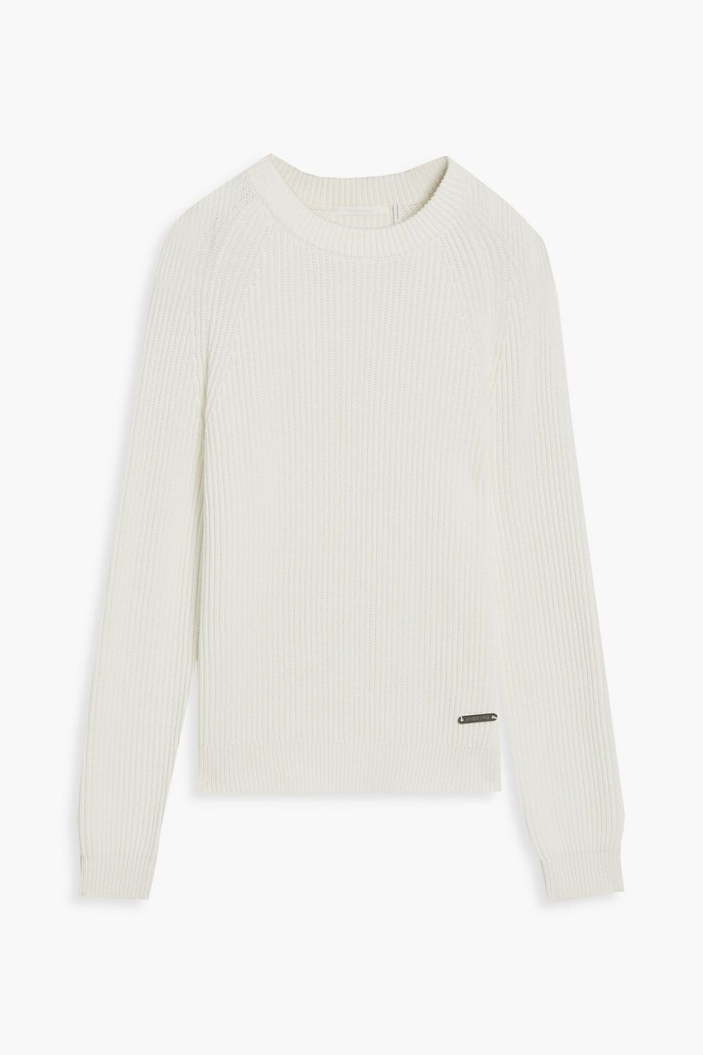 

Свитер Fisherman из смесового хлопка HELMUT LANG, слоновая кость