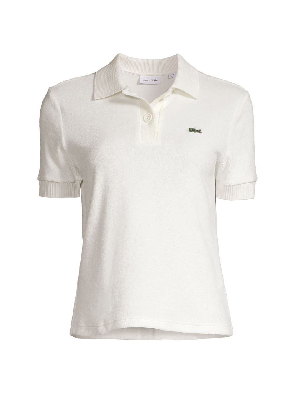 

Футболка-поло Terry из смесового хлопка Lacoste, белый