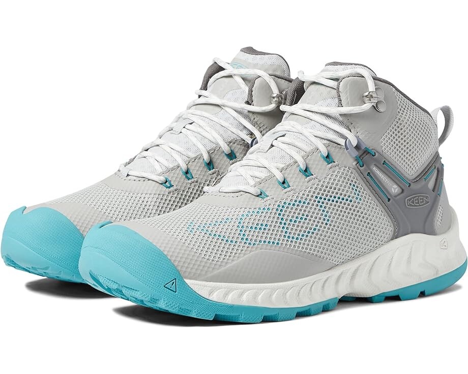 

Походные ботинки KEEN Nxis Evo Mid WP, цвет Vapor/Porcelain