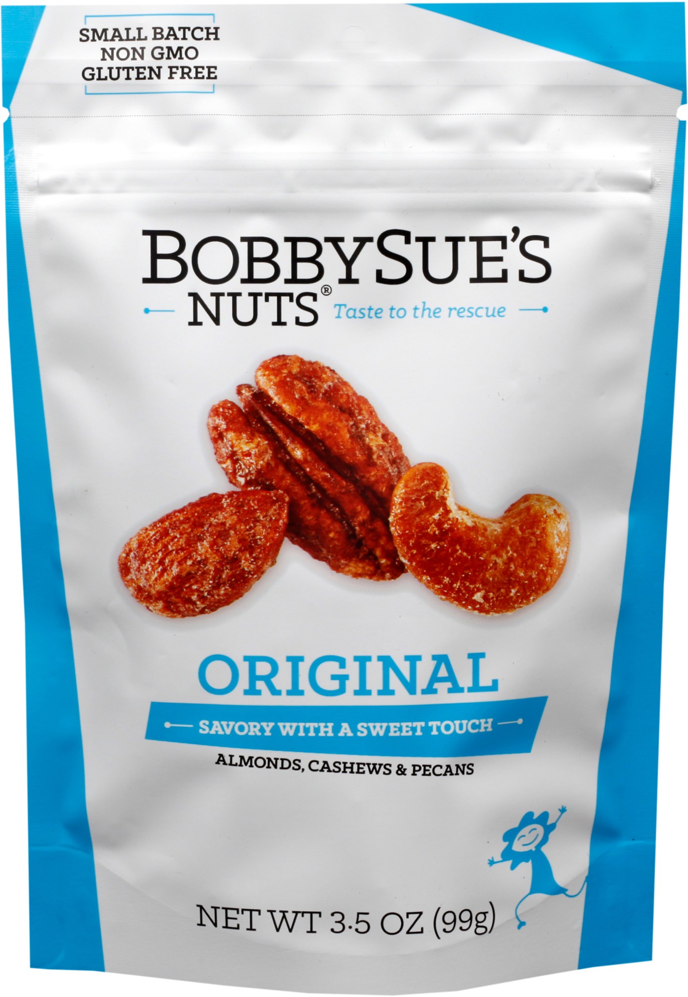 протеиновый батончик ореховый nuts миндаль пекан 12 шт х 40 г Мешочек со смешанными орехами - 3,5 унции. BobbySue's Nuts