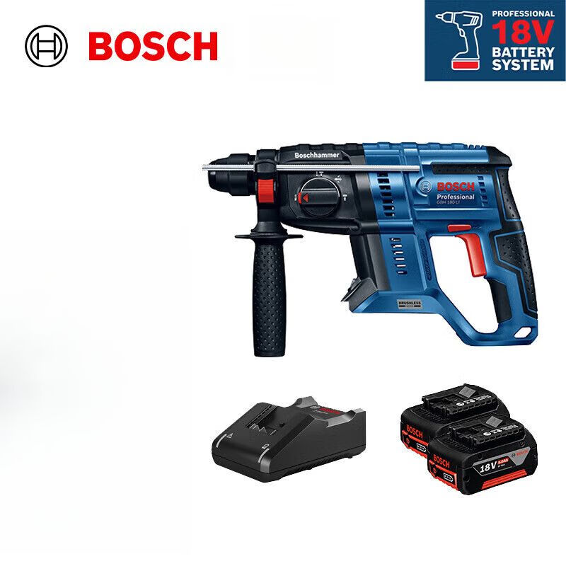 Перфоратор Bosch GBH180-Li + два аккумулятора, зарядное устройство