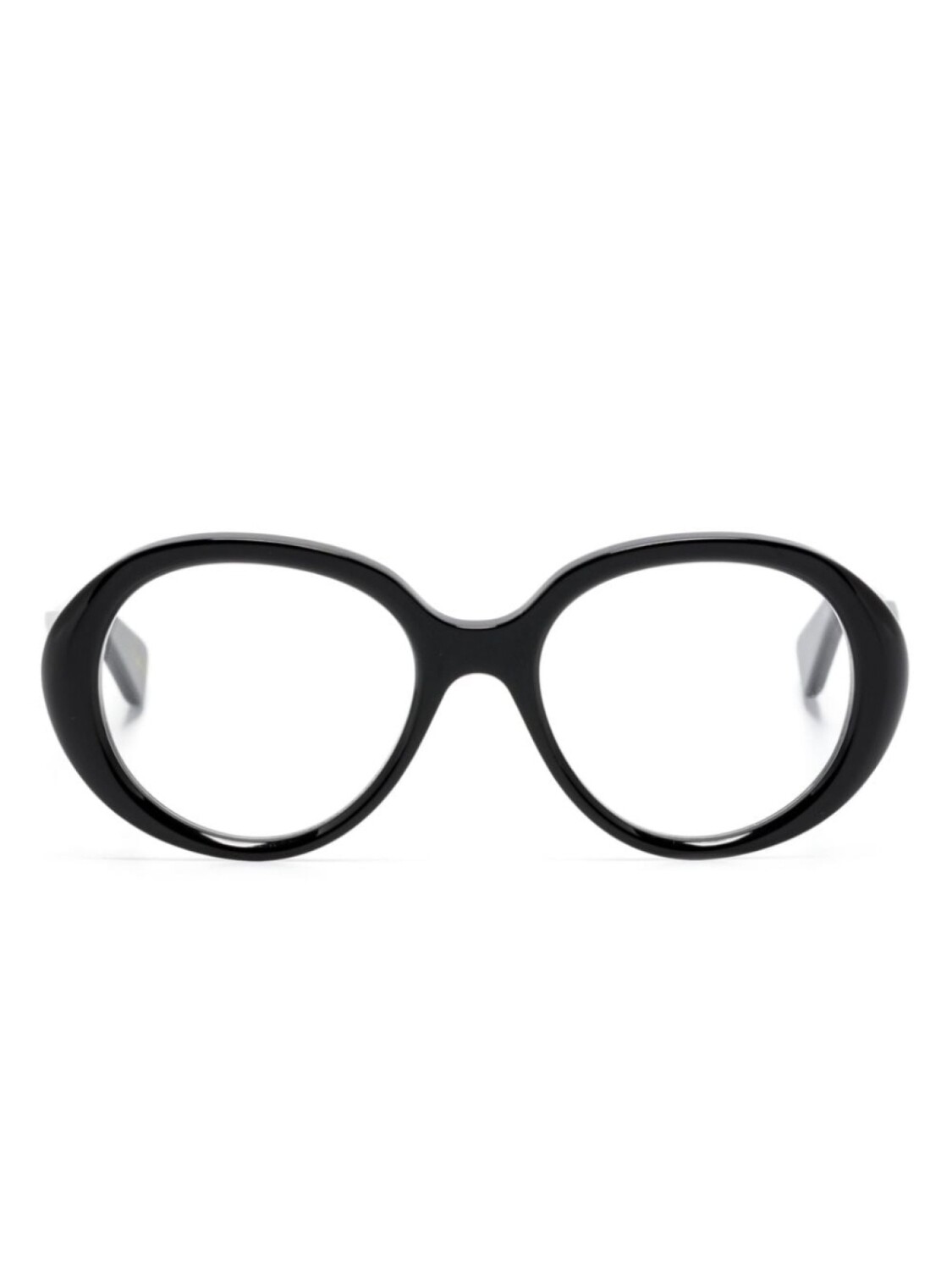 

Chloé Eyewear очки в круглой оправе с тисненым логотипом, черный