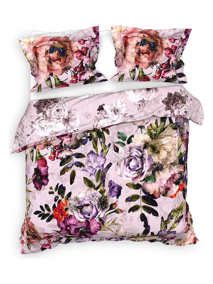 

Постельное белье Heckett Lane Satin Set Samia, цвет rosa/bunt