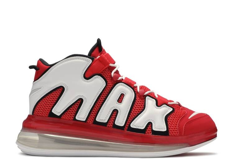 

Кроссовки Nike AIR MORE UPTEMPO 720 'UNIVERSITY RED', красный, Красный;серый