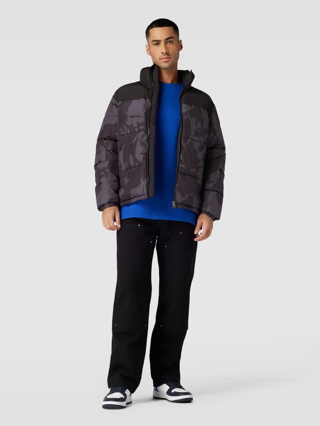 Стеганая куртка двухцветного дизайна, модель MELVIN Only & Sons, антрацит