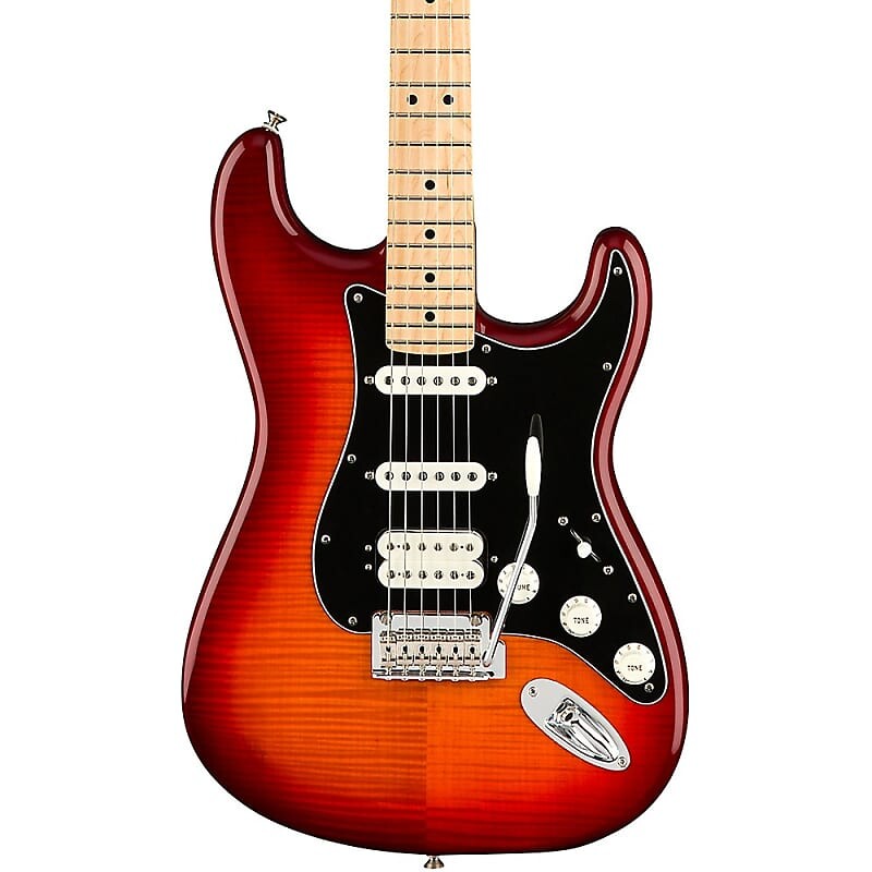 

Электрогитара Fender Player Stratocaster HSS Plus Top Maple Fingerboard Electric Guitar Aged Cherry Burst