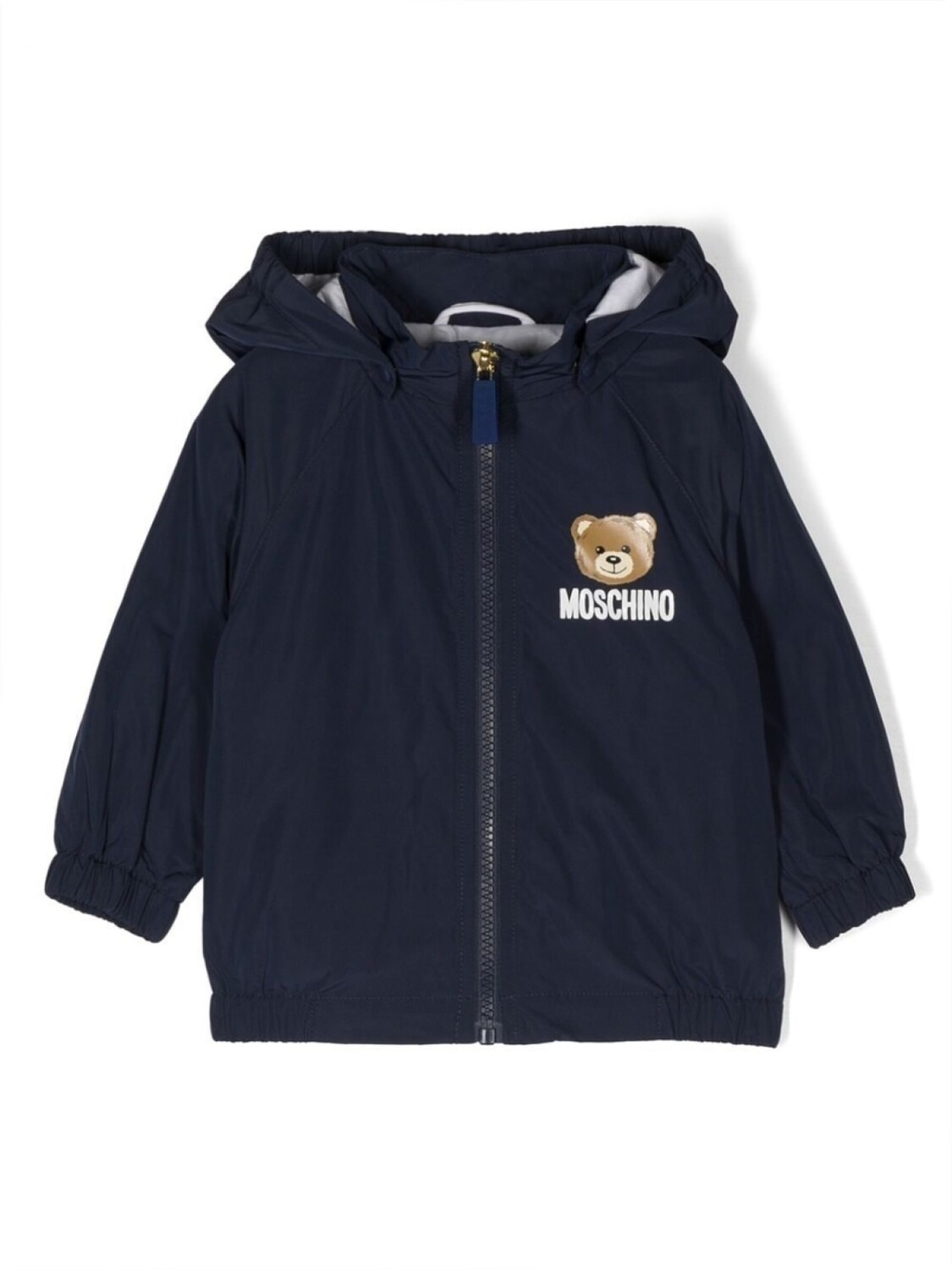 

Moschino Kids худи на молнии с принтом Teddy Bear, синий