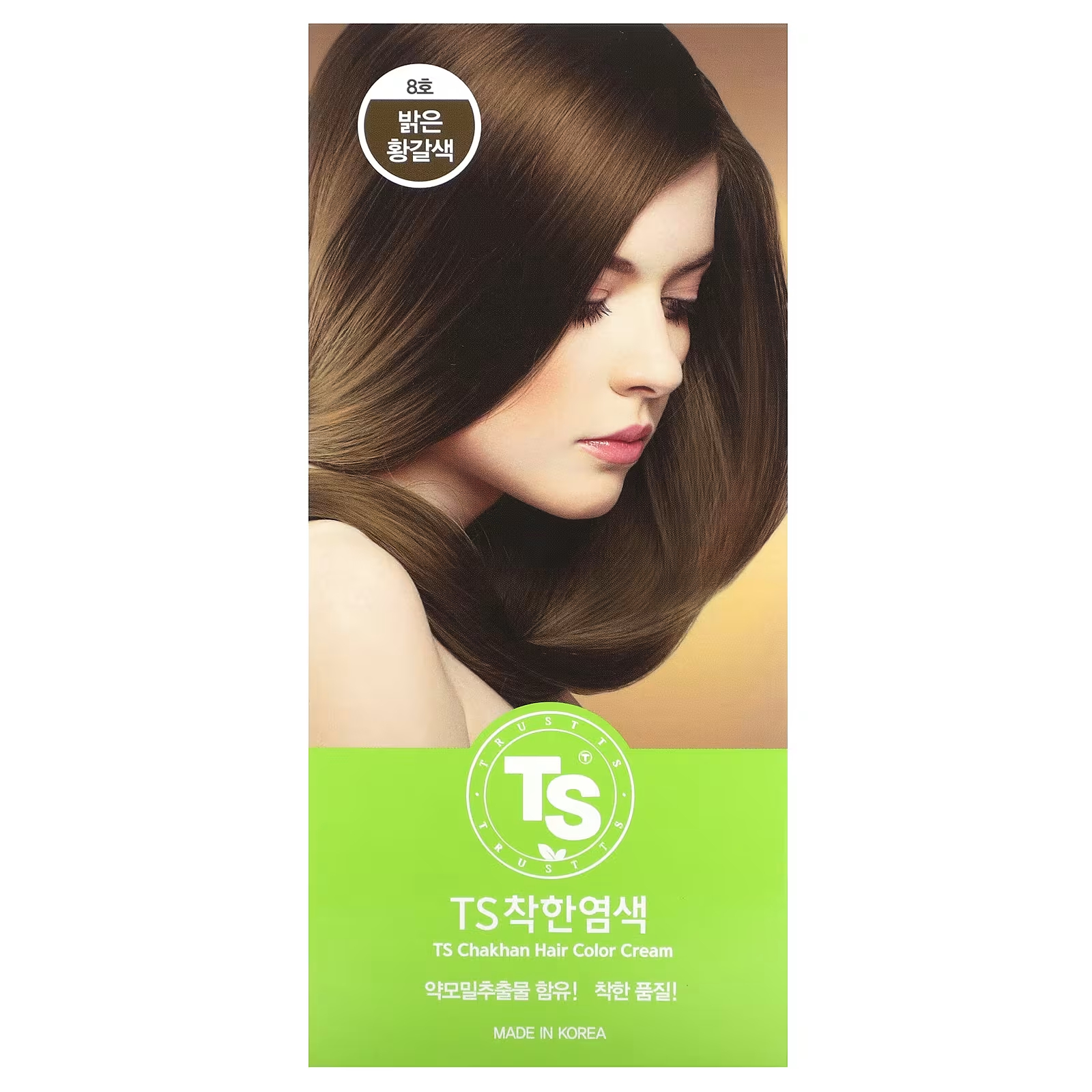 TS Trillion TS Chakan Крем-краска для волос № 8 Желто-коричневый 1 комплект