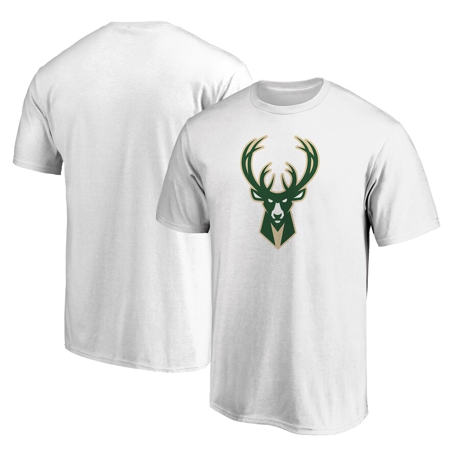 

Футболка с коротким рукавом Fanatics Branded Milwaukee Bucks, белый