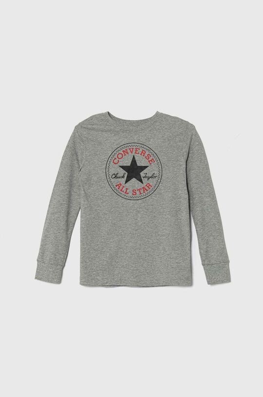 

Converse Лонгслив с длинным рукавом из хлопка, серый