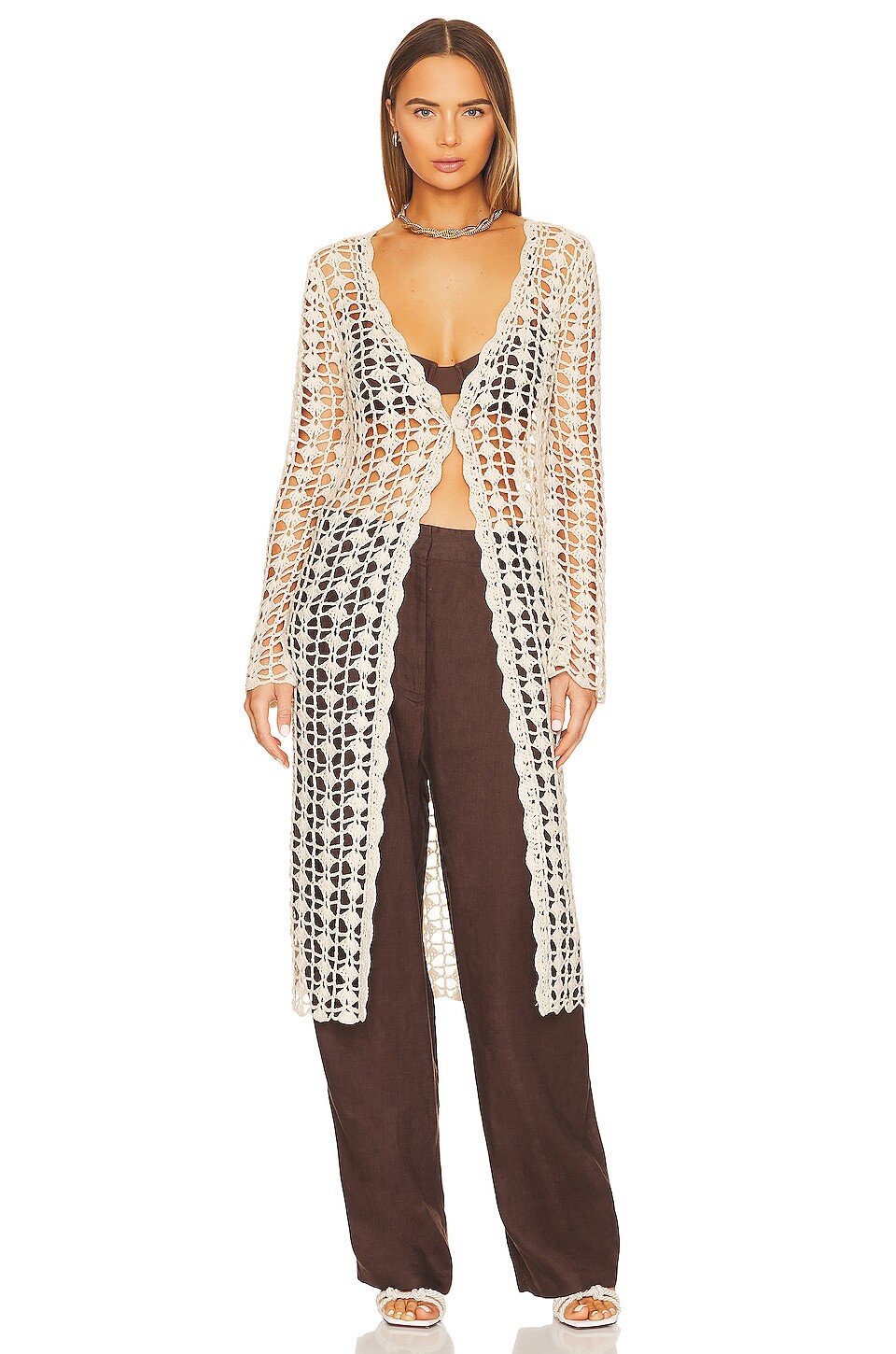 

Топ Line & Dot Kendall Cardigan, цвет Natural