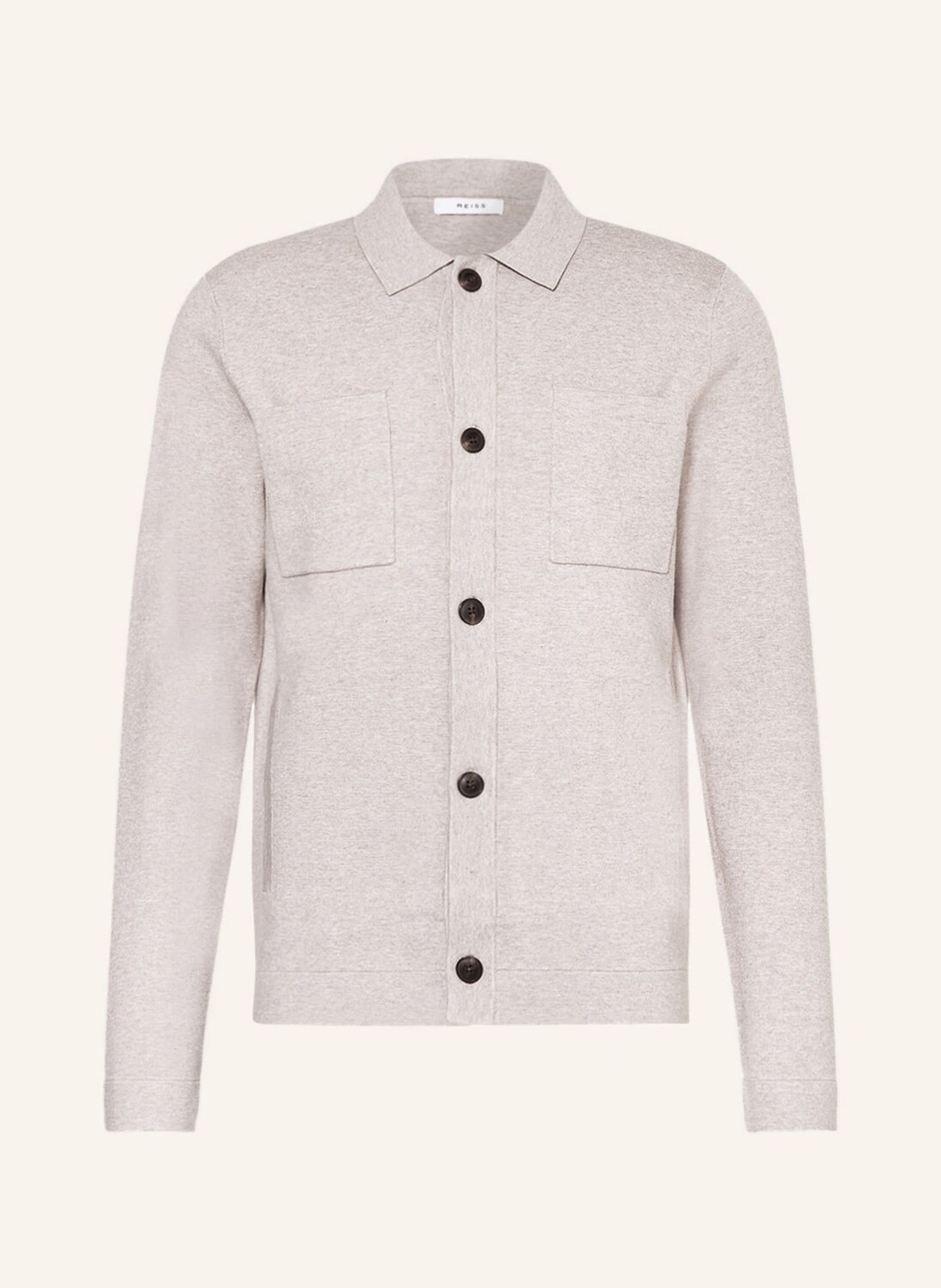 

Кардиган REISS Overshirt FORESTER, кремовый, Бежевый