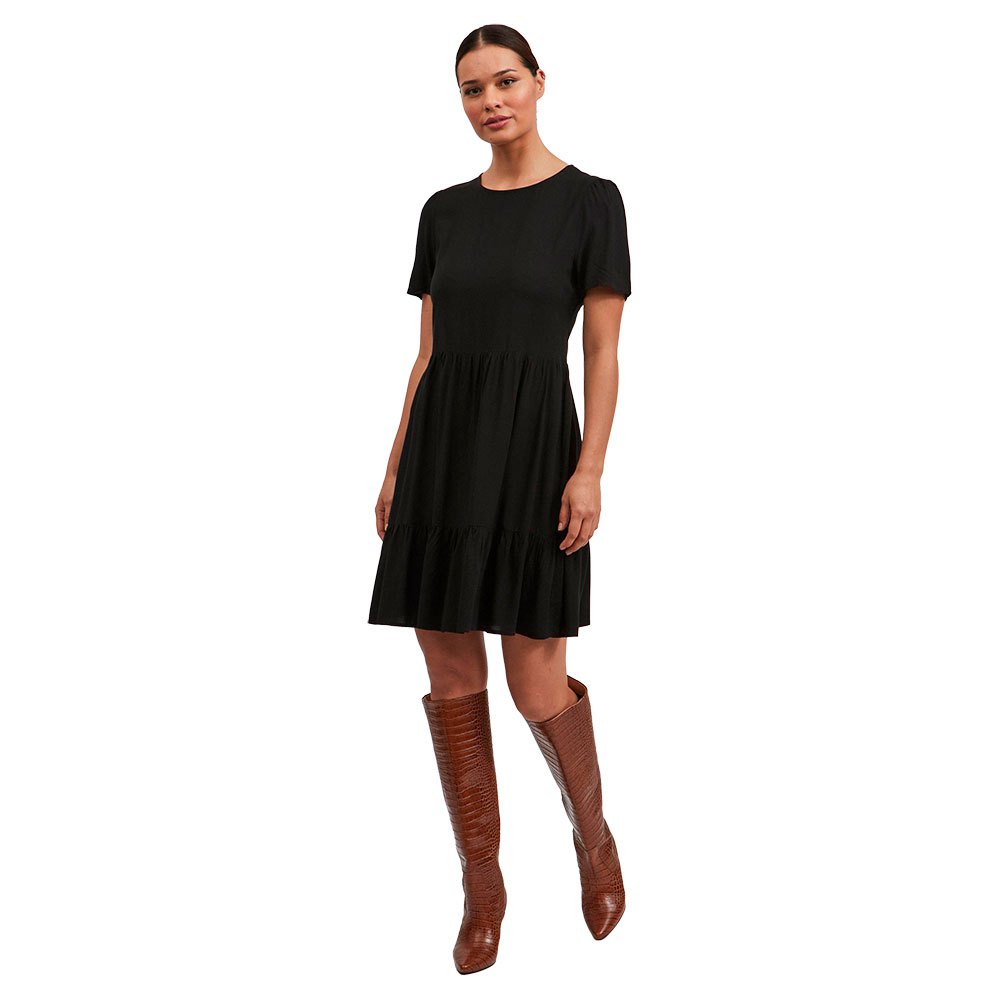 Короткое платье Vila Paya Short Sleeve, черный короткое платье superdry a line short sleeve черный