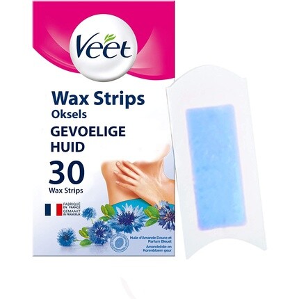 

Восковые полоски Veet Easy-Gel для чувствительной кожи подмышек, 30 полосок