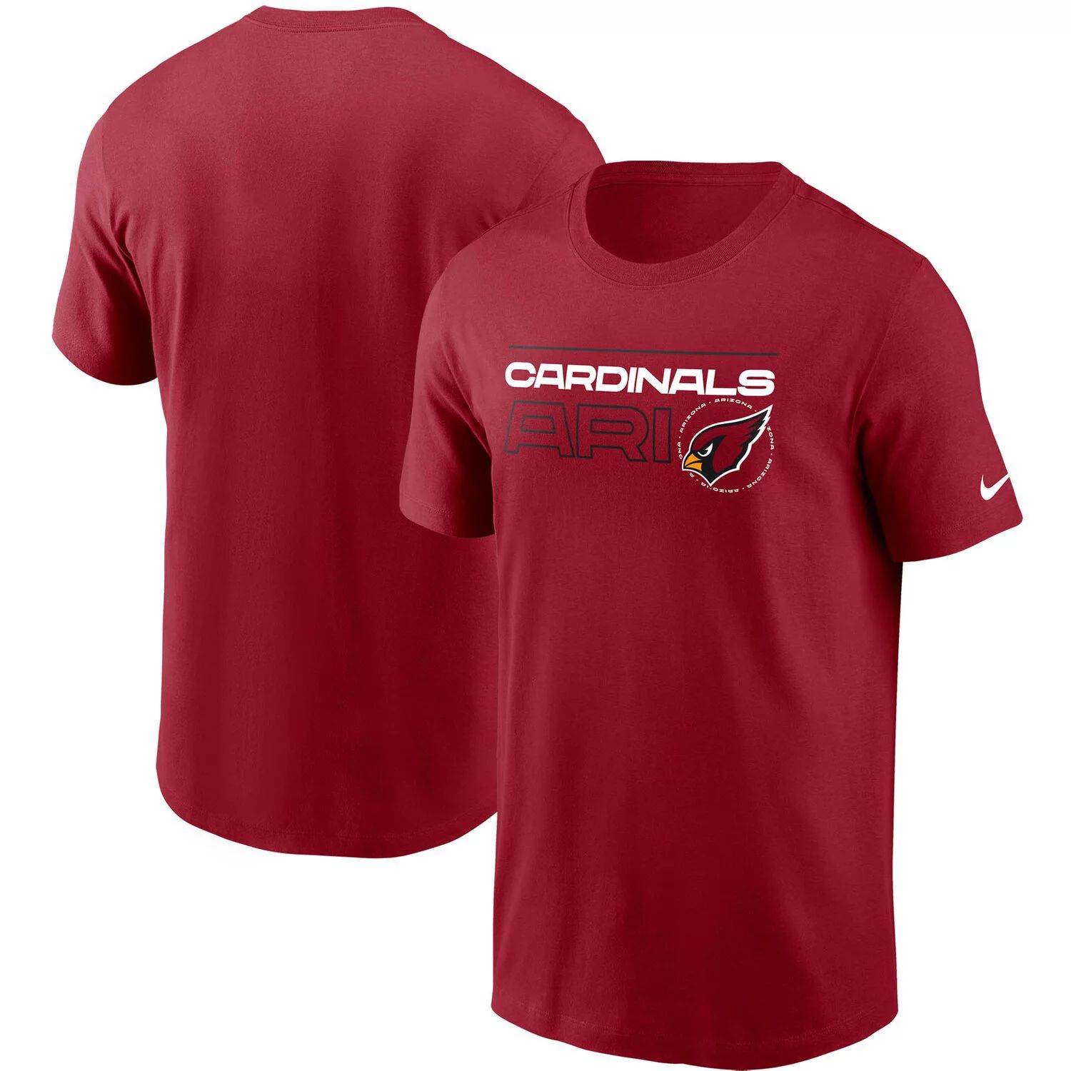 Мужская футболка Nike Cardinal Arizona Cardinals Broadcast Essential