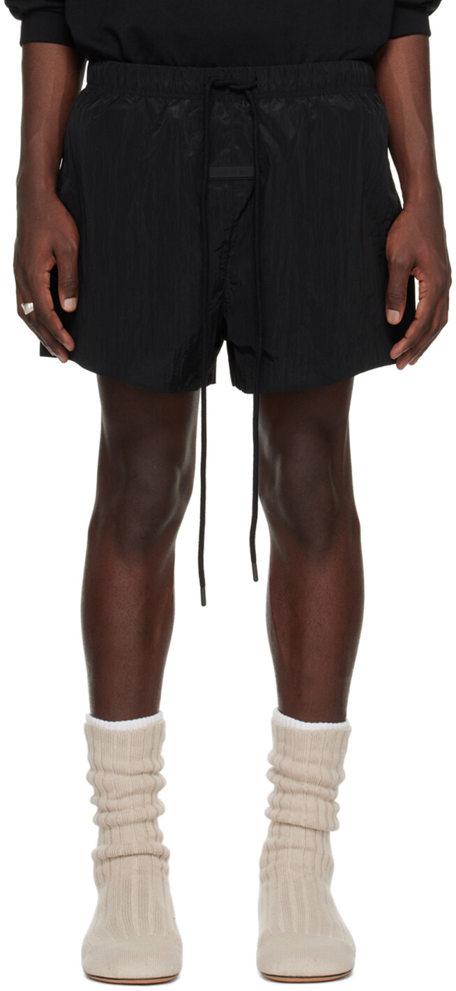 

Черные шорты на кулиске Fear Of God Essentials, цвет Jet black