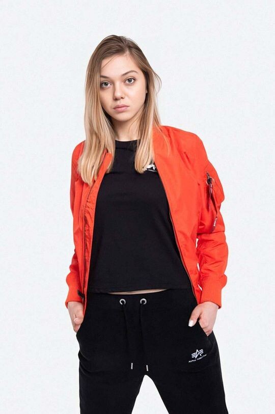 

Бомбер Alpha Industries, красный
