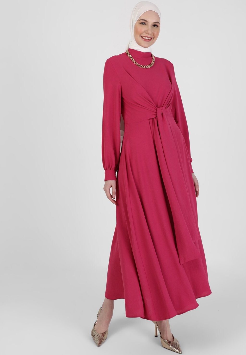 

Длинное платье Mauve Modest-Refka Modanisa, лиловый