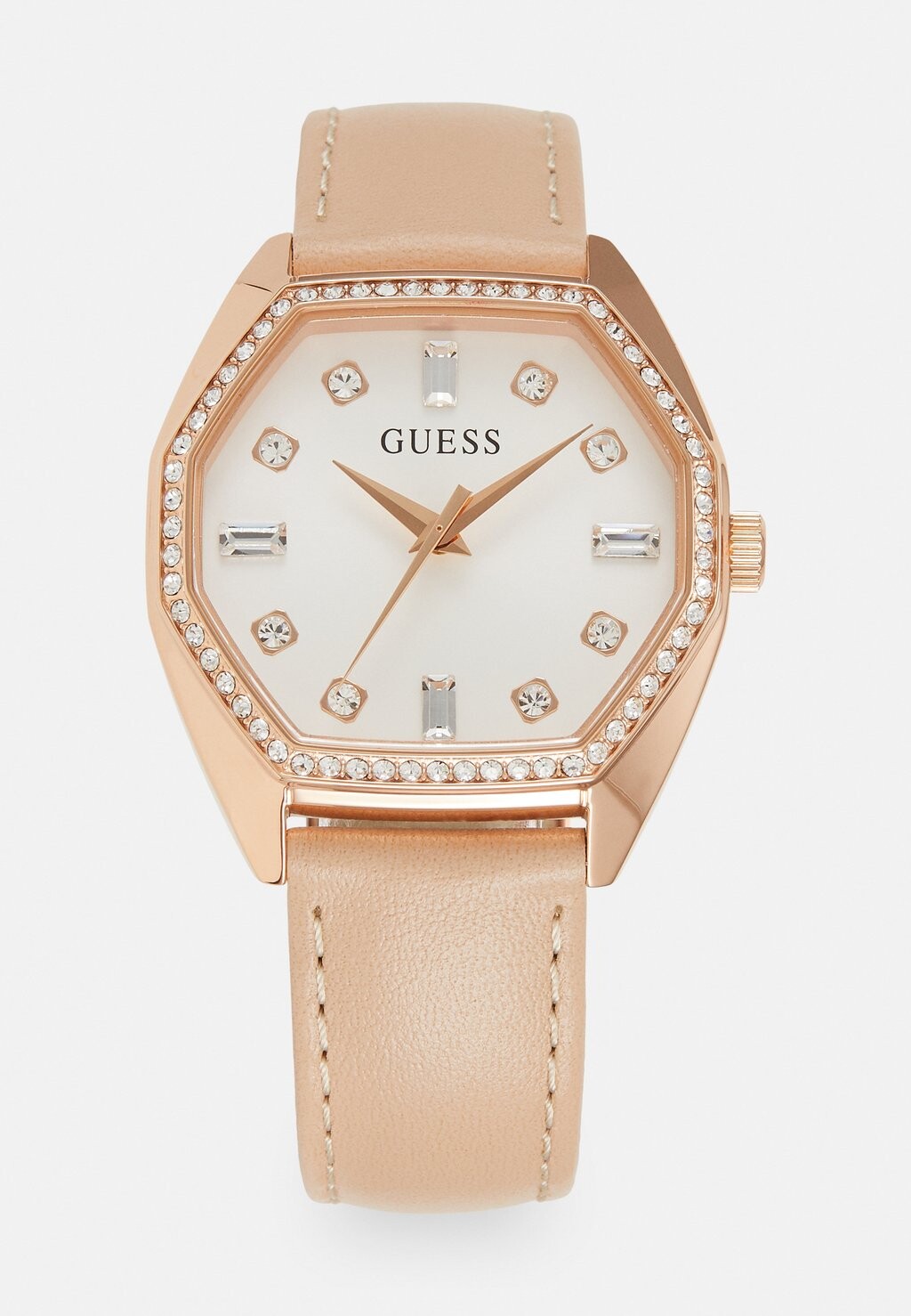 

Часы PLUSH Guess, цвет розового золота