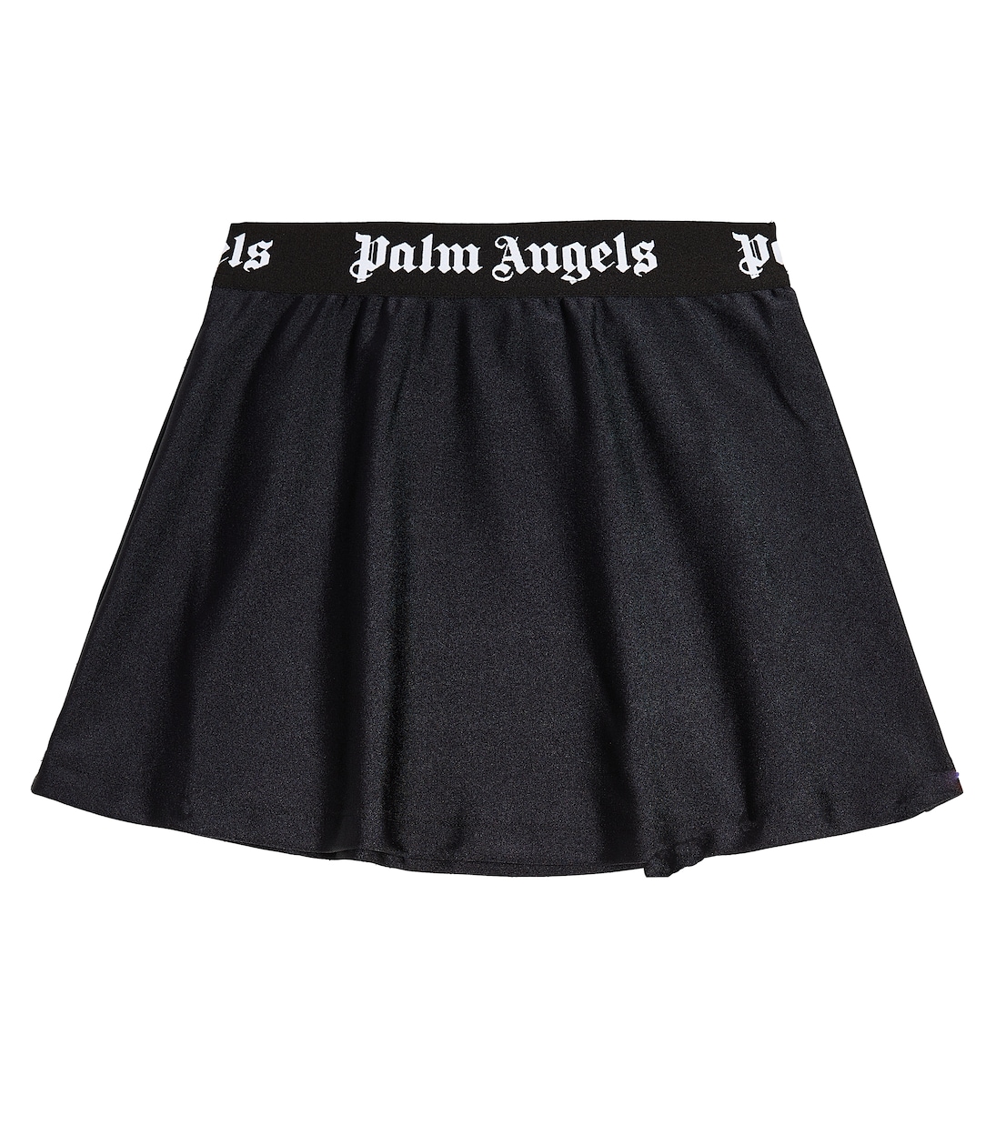 Юбка с логотипом Palm Angels Kids, черный palm angels миниатюрная сумка palm angels с выдвижным картхолдером черный