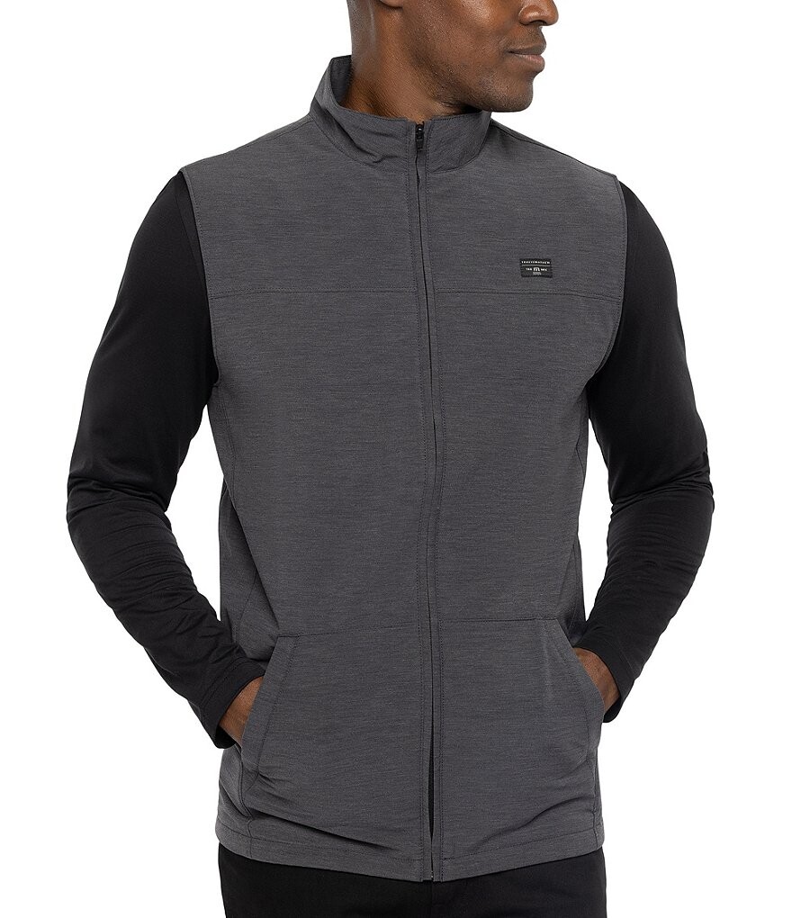 

TravisMathew Top Of The Line жилет с молнией во всю длину, черный