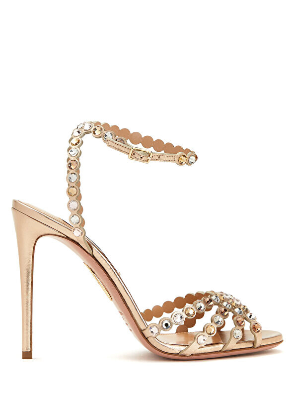 

Женские кожаные сандалии tequila gold Aquazzura