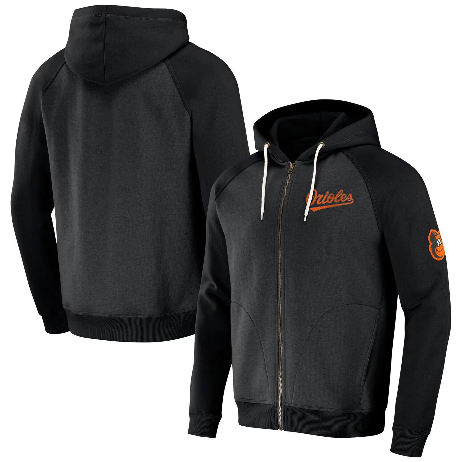 

Мужская коллекция Darius Rucker от Fanatics Black Baltimore Orioles худи с молнией во всю длину реглан