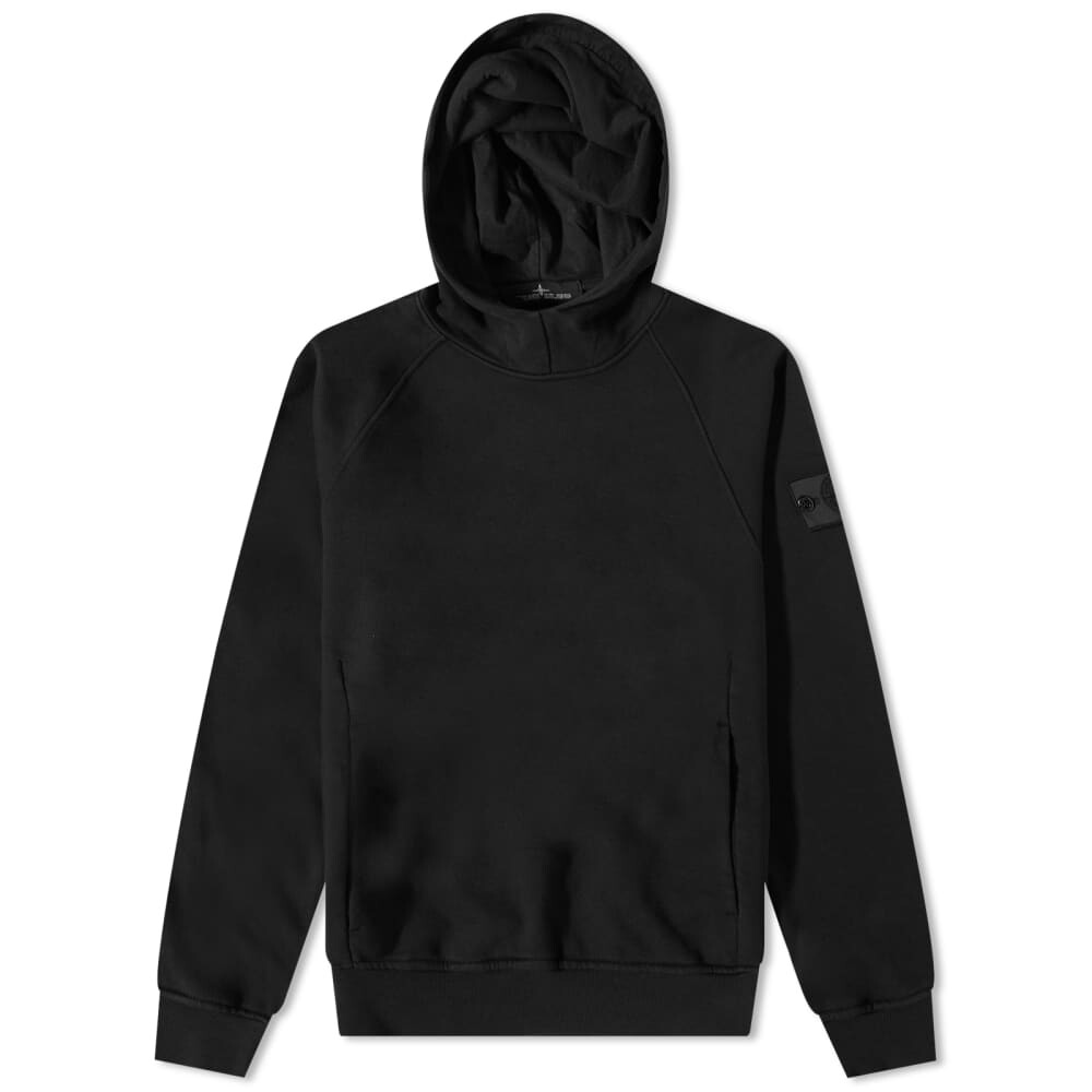 

Толстовка с капюшоном из хлопкового флиса Stone Island Shadow Project, черный