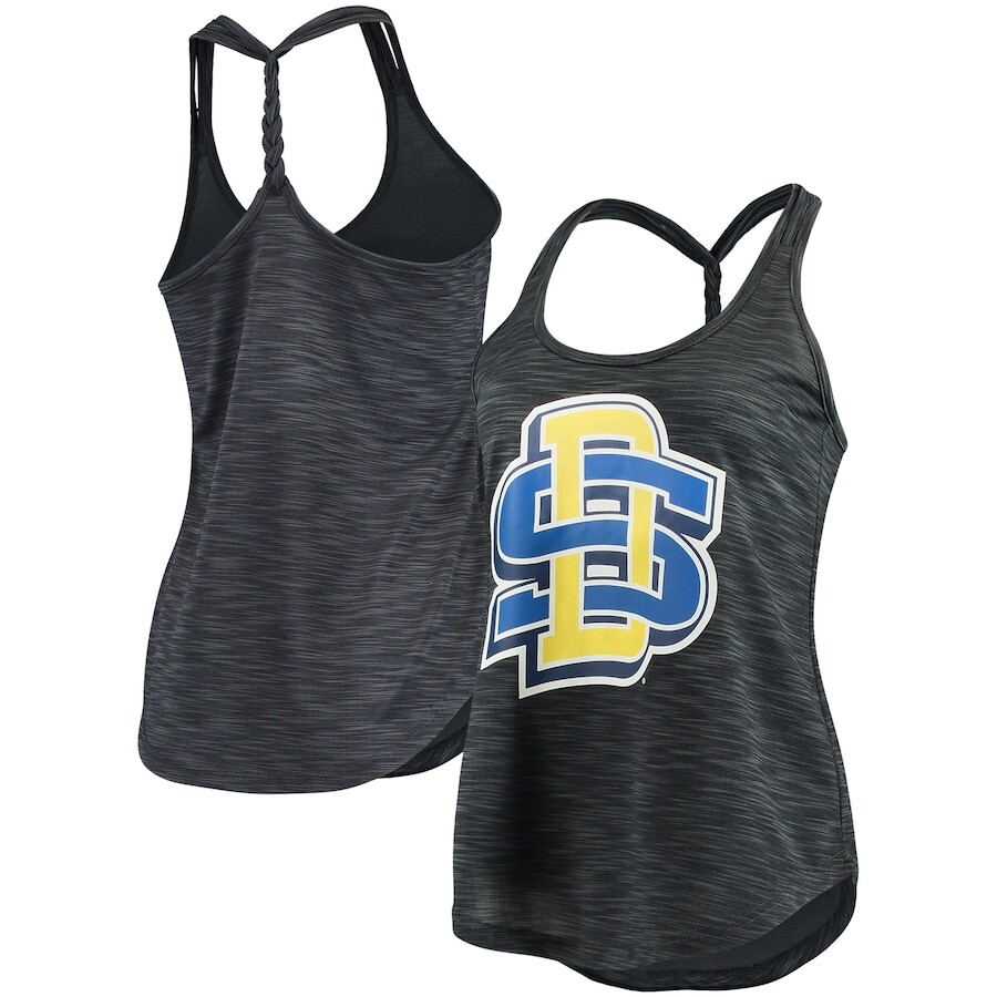 

Топ Sideline Apparel South Dakota Coyotes, угольный