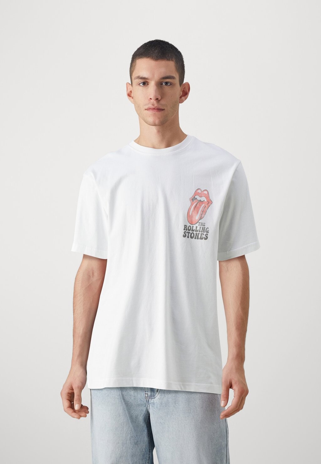 

Футболка с принтом ONSROLLINGSTONES TEE UNISEX Only & Sons, белый