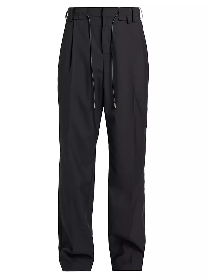 

Костюмные брюки на шнурке Sacai, черный