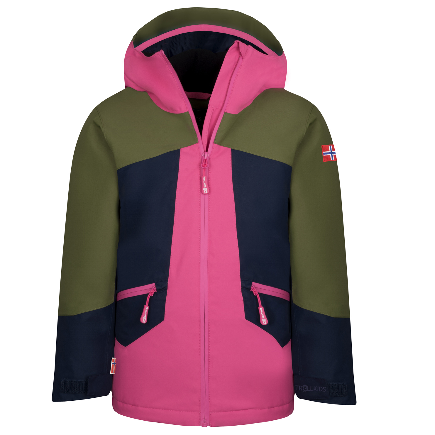 Зимняя куртка Trollkids Girl's Rauland, цвет Dusky Olive/Light Magenta/Navy hp 774 light magenta light cyan printhead