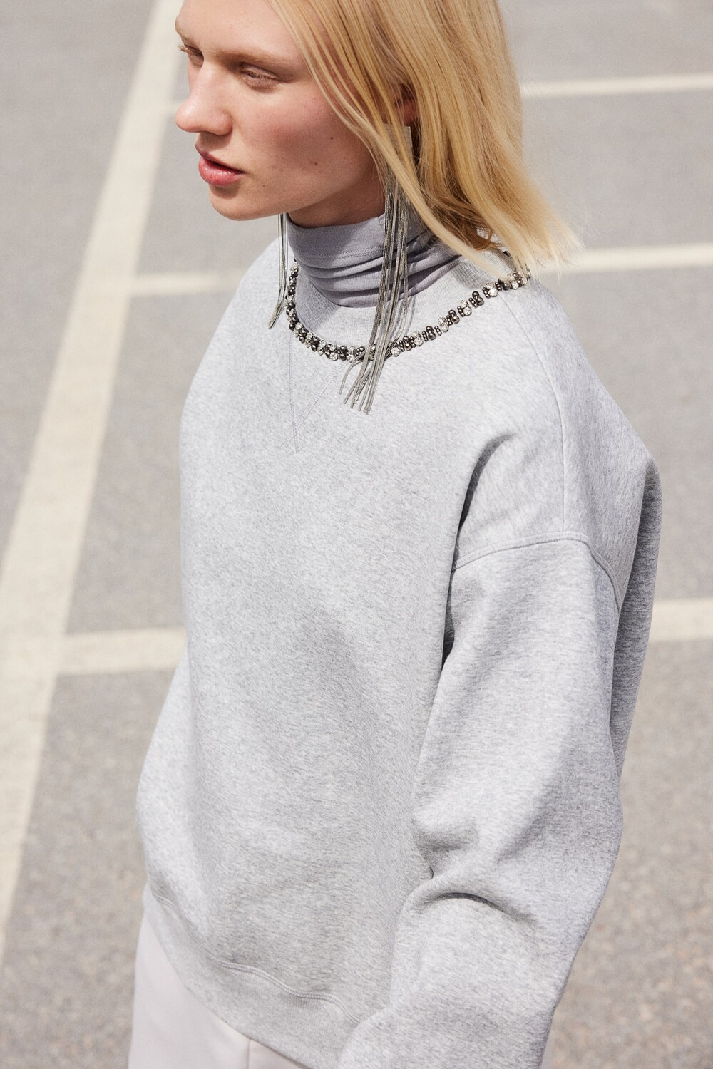 

Толстовка с украшением H&M, серый