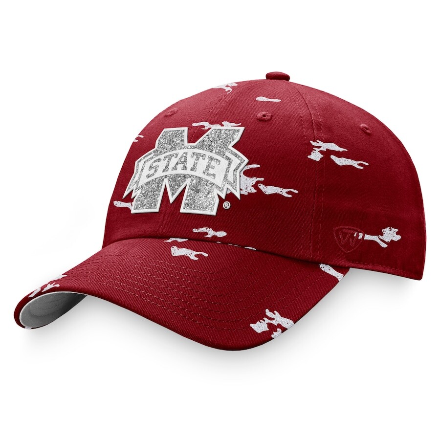 

Бейсболка Top of the World Mississippi State Bulldogs, бордовый