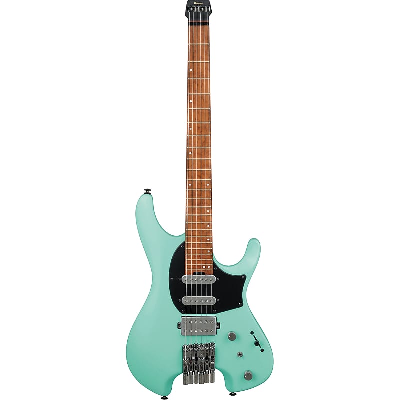 Электрогитара Ibanez Quest Q54 Headless Guitar, Roasted Birdseye Maple, Sea Foam Green Matte