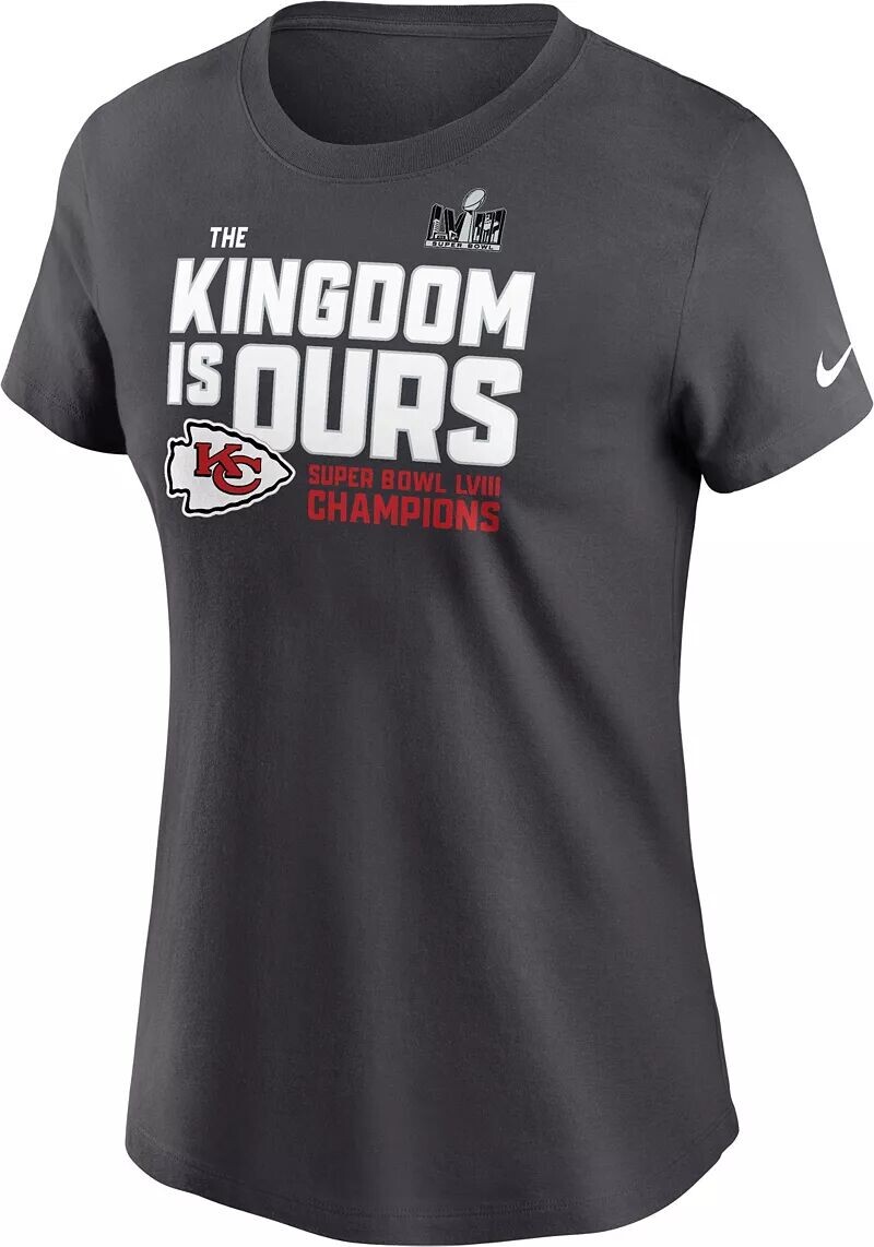 

Женская футболка Nike Super Bowl LVIII Champions Kansas City Chiefs Local