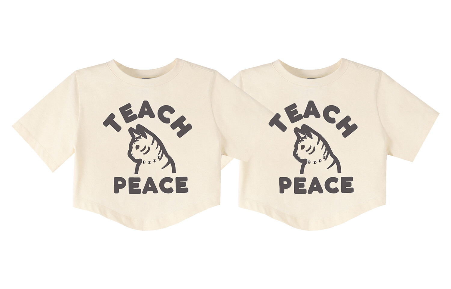 

Футболка унисекс Teach Peace, кремовый