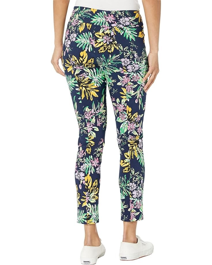 

Брюки Elliott Lauren Midnight At The Oasis Pull-On Ankle Pants with Back Slit Detail, мульти