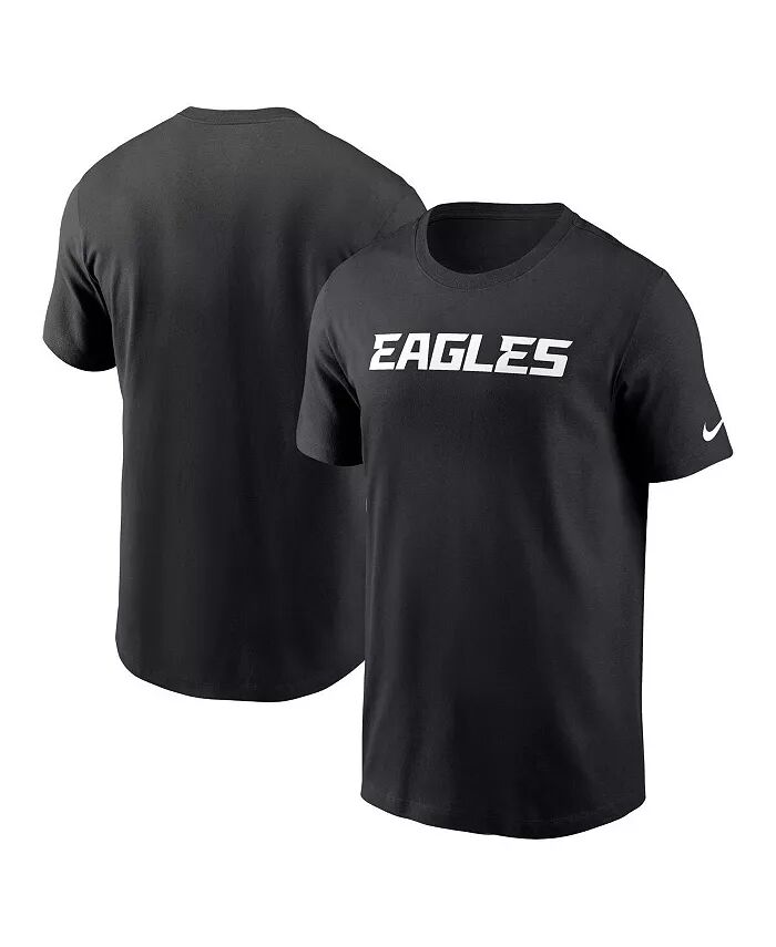 

Мужская черная футболка Philadelphia Eagles Primetime Wordmark Essential Nike, черный