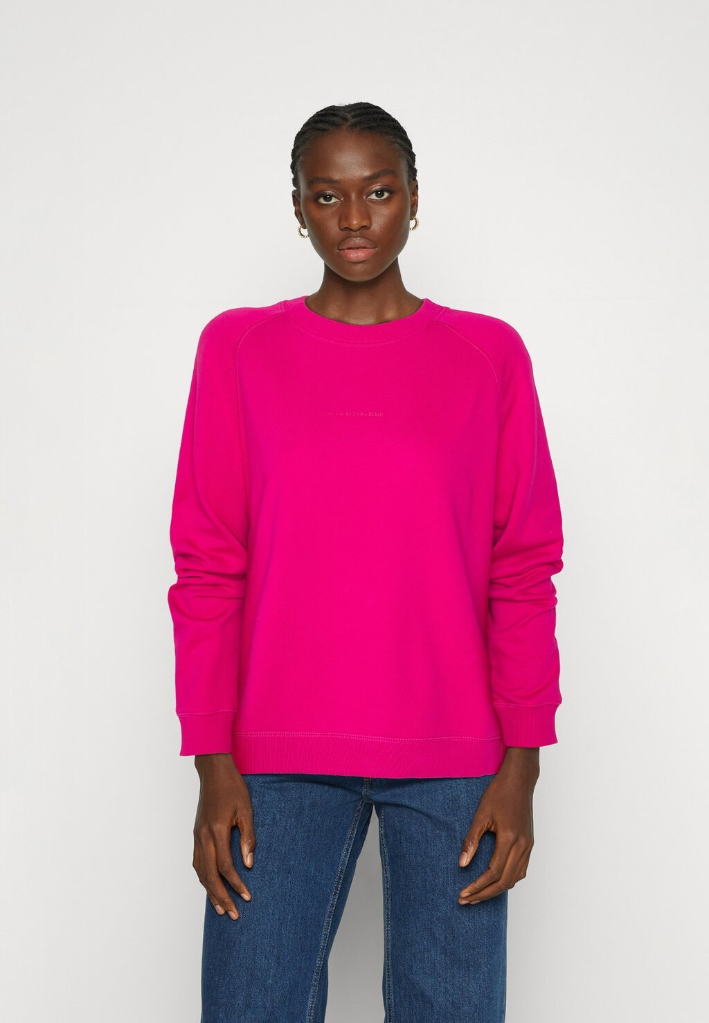 

Толстовка Raglan Longsleeve Slits At Sideseam Marc O'Polo DENIM, цвет fandango pink