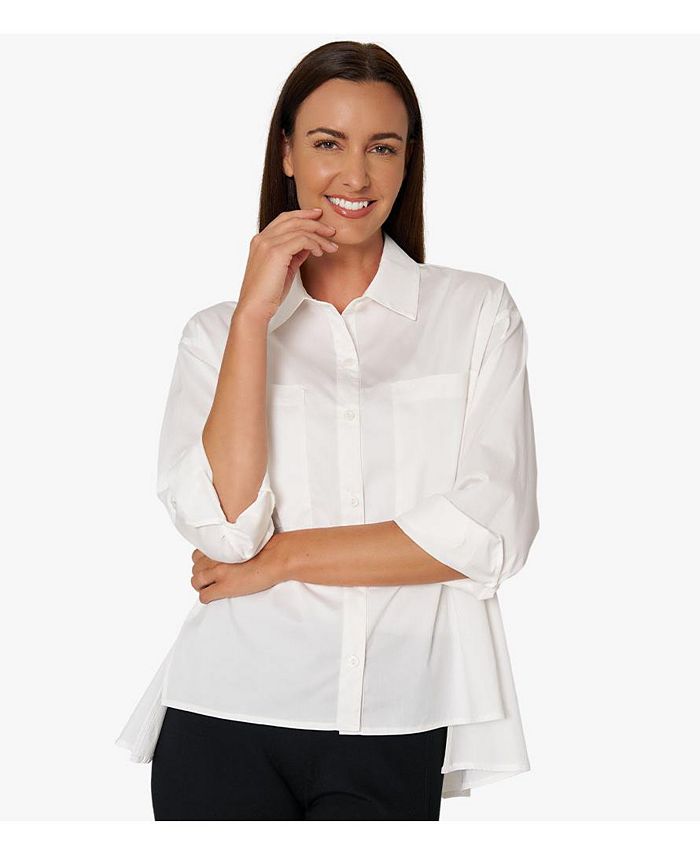 Женская рубашка из хлопкового поплина Stella Carakasi, белый