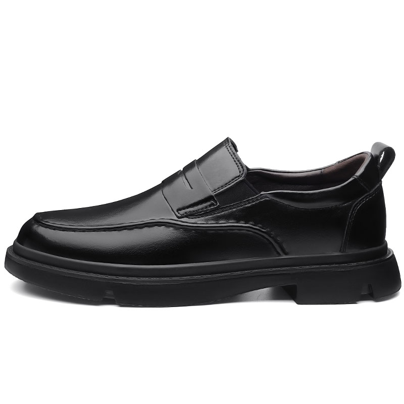 

Туфли мужские Men"s Casual Men Low-Top King Jinmai, цвет Black Slipper 5519-Small Sign