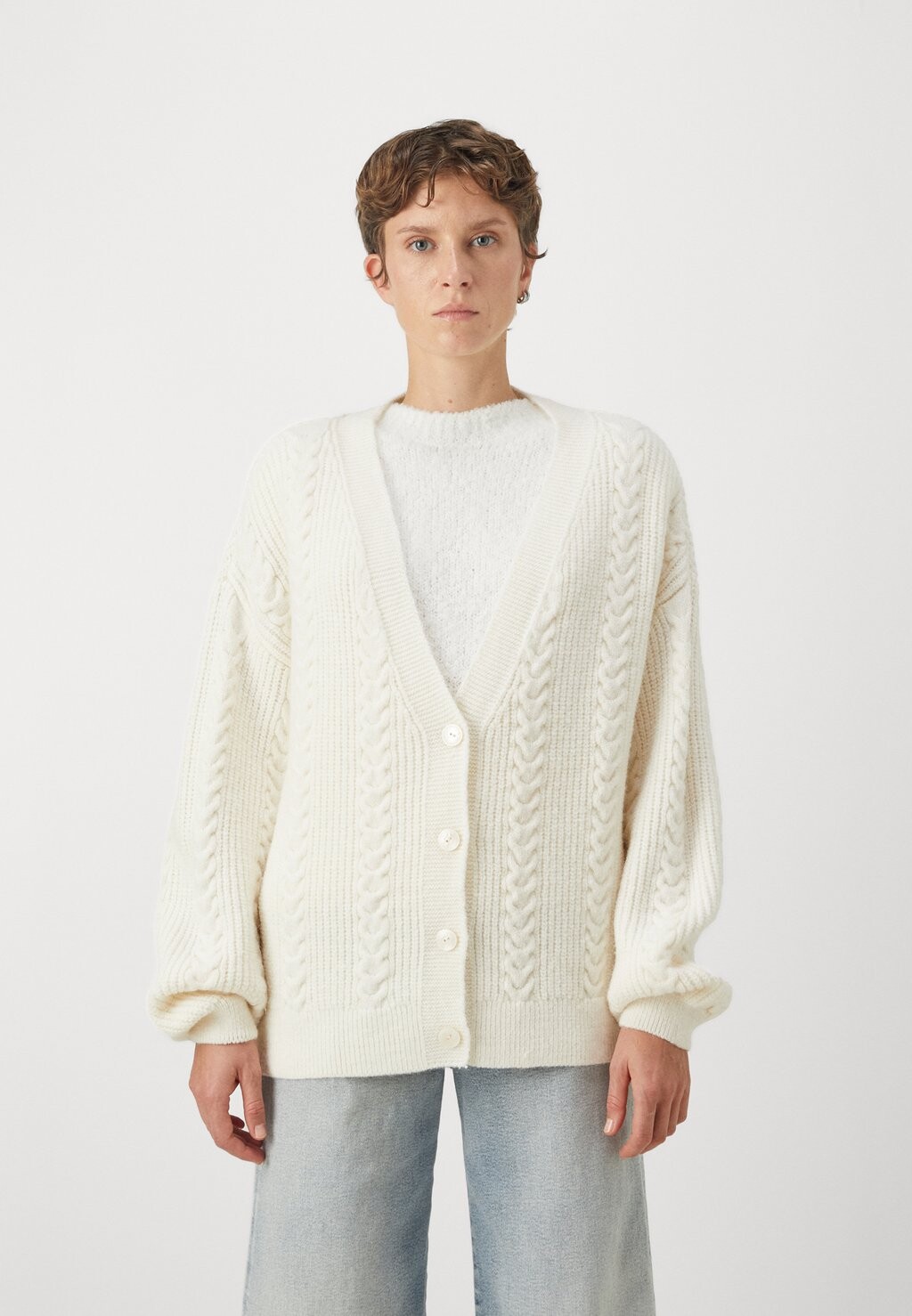 

Кардиган ONLY ONLCALLIE CABLE, цвет whitecap gray